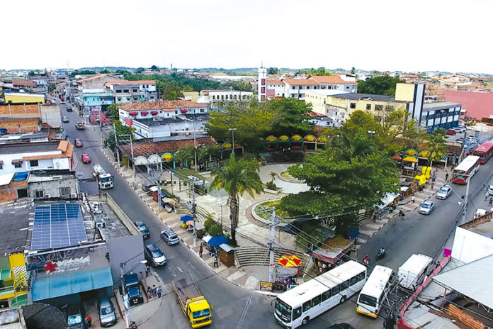 Vista aerea do bairro de itinga