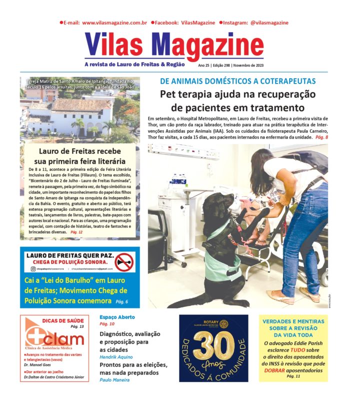 capa revista vilas magazine novembro 2023