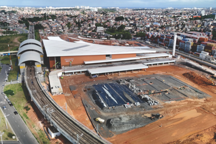obras da nova rodoviaria de salvador totalmente integrada ao metro