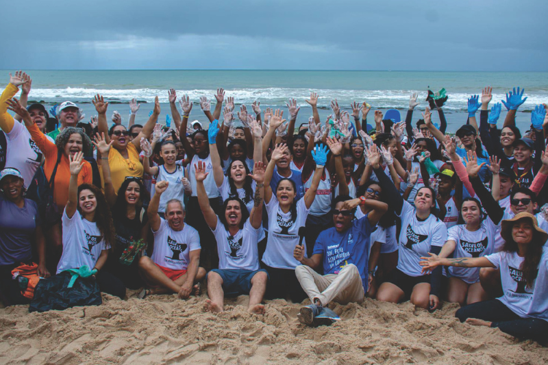 limpeza de praia em vilas do atlantico fez parte do movimento global world clean up day