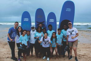 limpeza de praia em vilas do atlantico fez parte do movimento global world clean up day