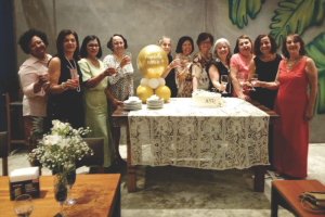 senhoras que compoe o nucleo de cuidados e assistencia social do rotary lauro de freitas