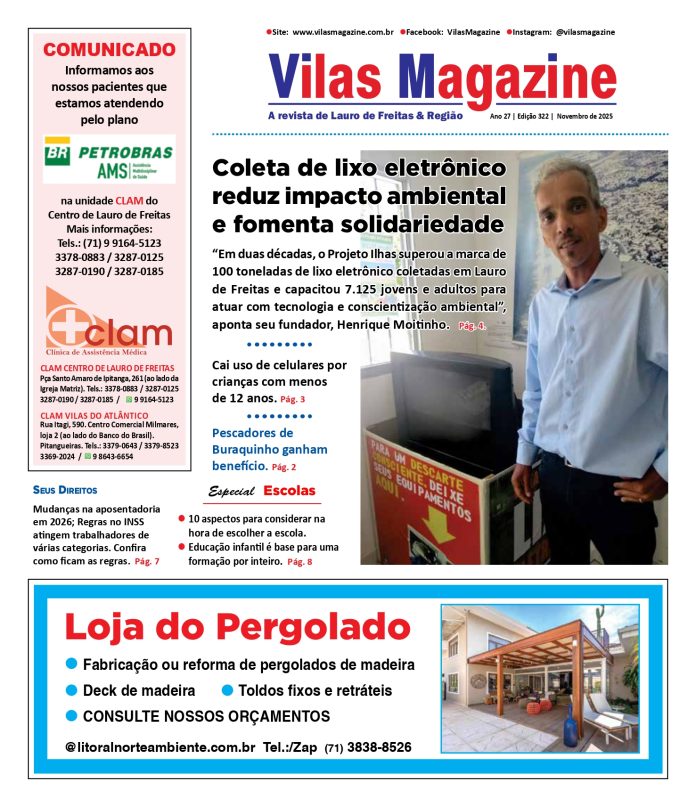 mes de novembro com materiais especiais de vilas do atlantico