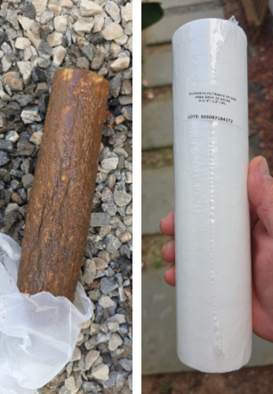 morador denuncia qualidade da agua distribuida pela embasa