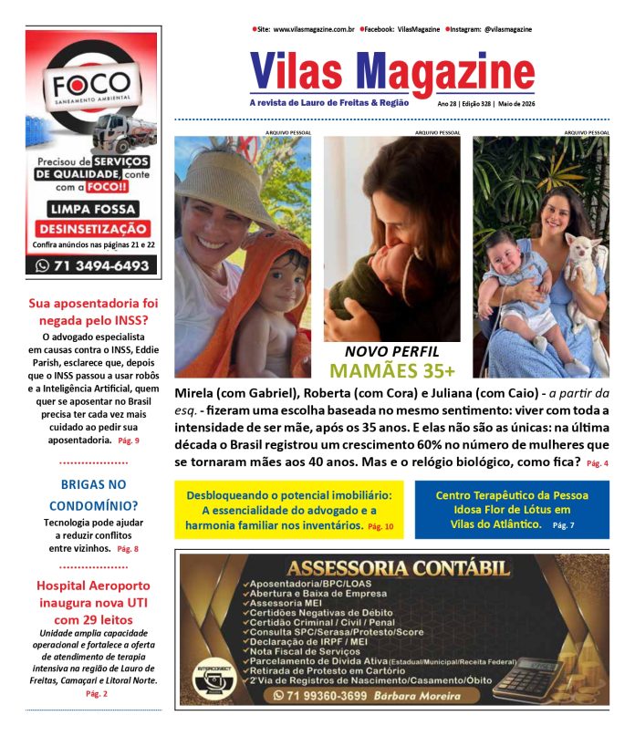 vilas magazine destaca o perfil das maes com mais de 40 anos
