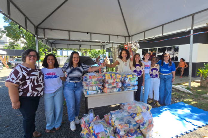 alimentos doados para instituicao de cuidados de lauro de freitas